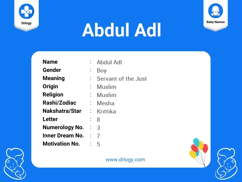 Abdul Adl Name Meaning